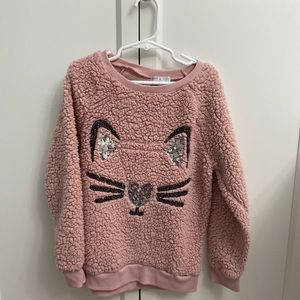 Pink kitty Cat Sweatshirt